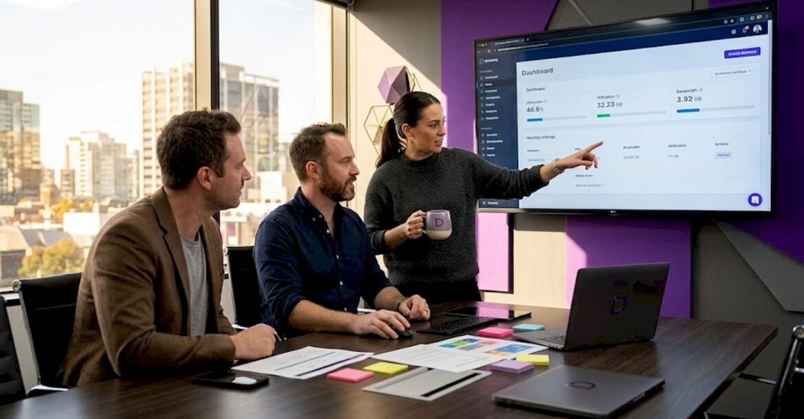 Agency team collaborating on white-label hosting