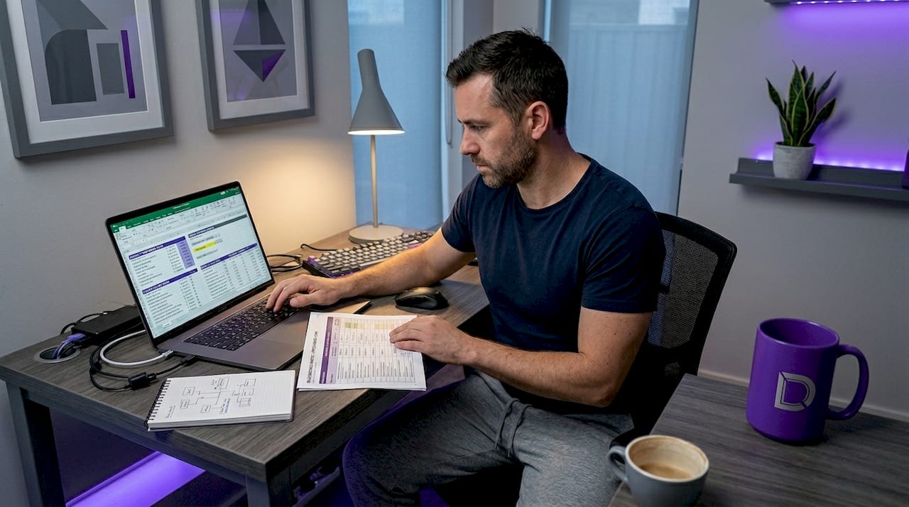 IT professional comparing cloud hosting providers