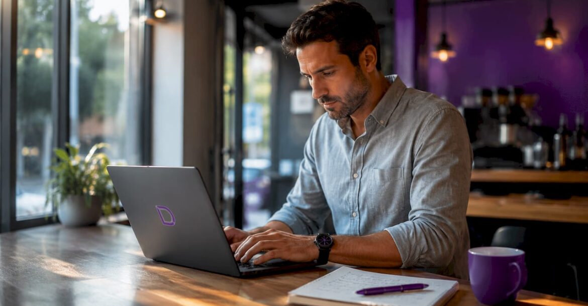 Professional configuring business email settings