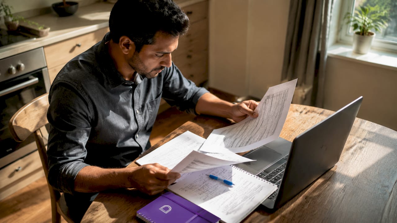 Professional reviewing IP reputation documents
